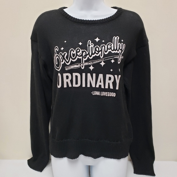 Harry Potter Womens Exceptionally Ordinary Luna Lovegood Sweater Size Large - Picture 1 of 6